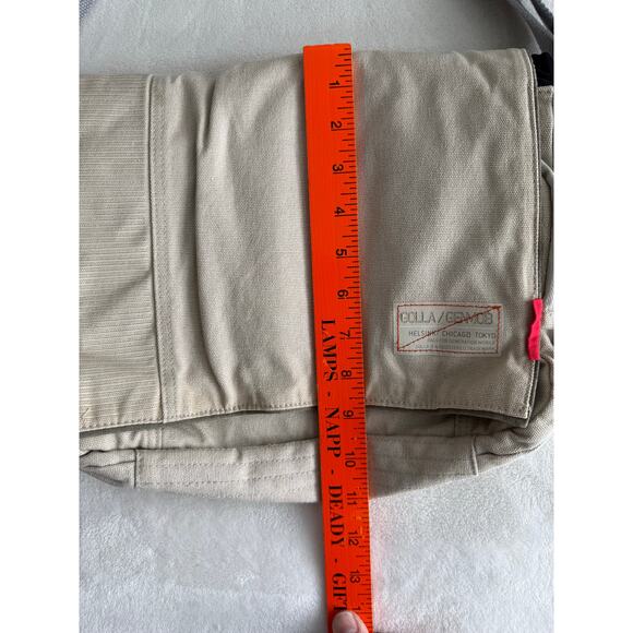 Golla GenMob ipad Messenger Bag Crossbody Beige Adjustable‎ Pockets Canvas - Picture 15 of 16